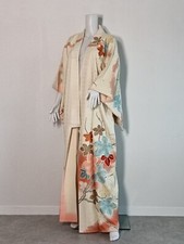Kimono Robe / Japanese Elegant and Gorgeous Silk Vintage Kimono 0220250004