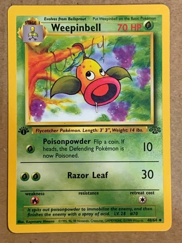 Weepinbell 48/64 Jungle 1st edition Rare near mint vlp - 第 1/1 張圖片