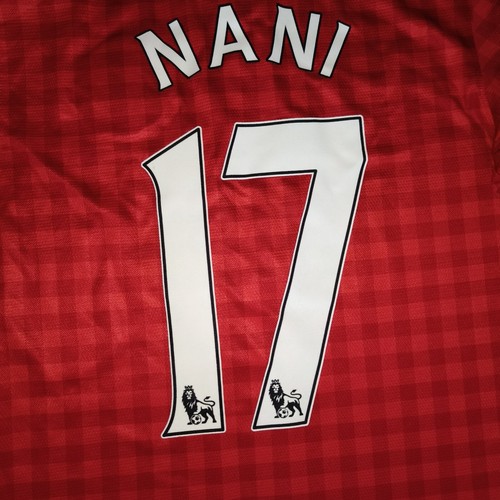 Manchester United Home Football Shirt Jersey 2012 2013 Luis Nani Nike M - Picture 6 of 15