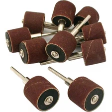 10 Fine Grit 3/4" Sanding Bands & Mandrelsl Rotary Jewelers Tools