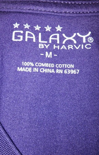 Premium Men's Plain Blank V-neck T Shirt Short Sleeve Tee Lot Galaxy Brand USA - Picture 50 of 69
