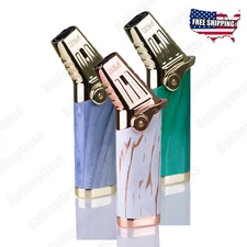 💗Tesla® Lighters Easy Grip Heavy Meta Triple Flame Torch Lighter