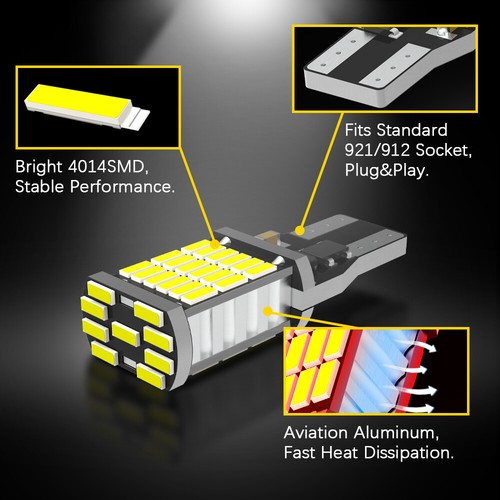 912 921 LED Cargo Trunk Light Bulb for Ford F-150 2000-2021 White Bright 6000K - Foto 4 di 10