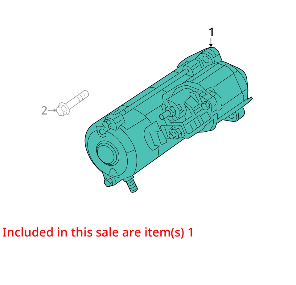 Dodge Ram 3500 2021 motor de arranque OEM 145 k millas - LKQ414109960 Foto 4 de 4