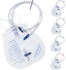 Urinary Drainage Bag 2000Ml, 5 Pack Catheter Bags for Women and Men