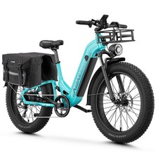 26'' Fat Tire Electric Bike for Adult 1800W 36MPH 85Mile Fast E-Mountain Ebike