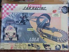 CARERRA SLOT CAR RACING LOLA 50900 SET INC CARS, WITH DOUBLE LOOP, EXTRA TRACK
