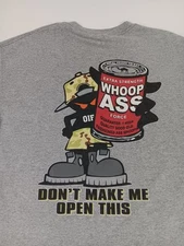 Whoop Ass Brand Operation Iraqi Freedom Make Me Open This Can Shirt XL
