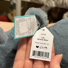 Jellycat Haverlie Rhino Plush Toy Blue