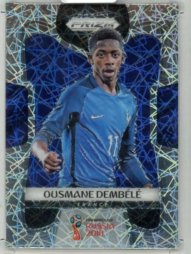 2018 PANINI PRIZM WORLD CUP Ousmane Dembele LAZER PRIZM #85 FRANCE