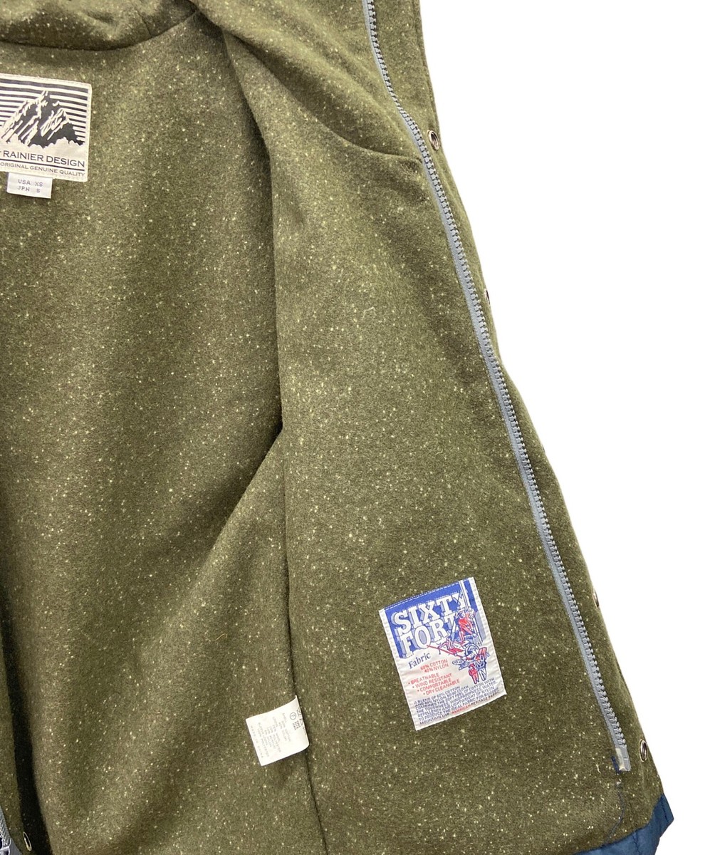 Mt. Rainier Design Mountain parka Size: XS Blue x beige Men