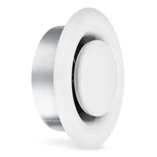 calimaero® Round Vent Cover TVSA 6 Inch Small Round Air Vent with adjustabl