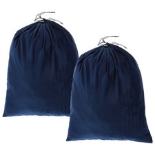 2Pack Dust Bags for Handbags, 19.3x23.7" Cotton Dust Cover Storage Bags, Navy