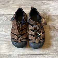 EUC Keen Sandals Kids Size 1 Newport H2 Boys Waterproof Brown Sport Water EU 33