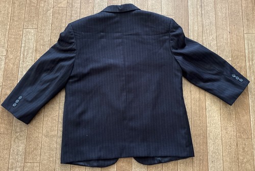 Van Heusen Boys Blazer Black Striped Size 12 Husky - Picture 5 of 6