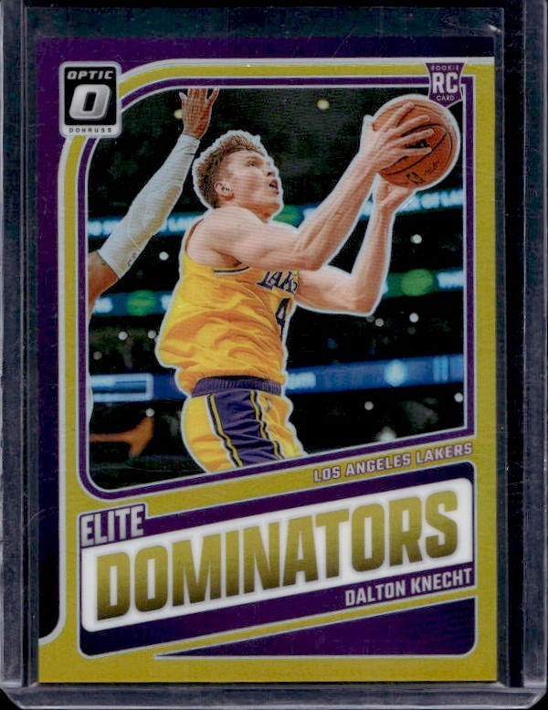 2024-25 Panini Donruss Optic Elite Dominators Dalton Knecht #15 Gold Prizm /10