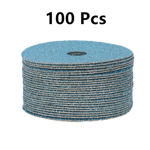 100 Pack 36 Grit 4.5Inch x7/8Inch Zirconia Resin Fiber Sanding & Grinding Discs - Picture 5 of 18