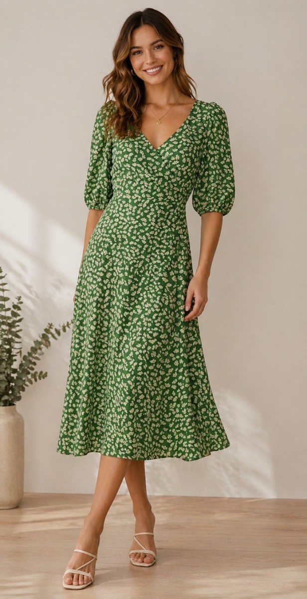 green daisy dress Daisy Girl Dress main image 0