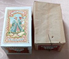 48 CAPSULES DE FIL DE LIN  AU CHINOIS VRAUT N°150 NOIR BOITE D'ORIGINE