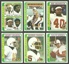 1978 Topps Tampa Bay Buccaneers 11 card Team Set Lee Roy Selmon Dewey Selmon