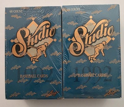1992 Leaf Studio Baseball Box 48 Count Factory Sealed Lot Of 2 Boxes