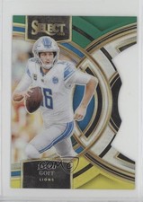 2023 Panini Select Premier Level Green & Yellow Prizm Die-Cut Jared Goff fm0