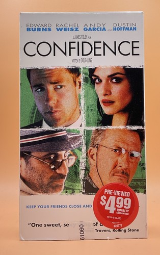 Confidence VHS 2003 Edward Burns Former Blockbuster Rental **Buy 2 Get 1 Free**