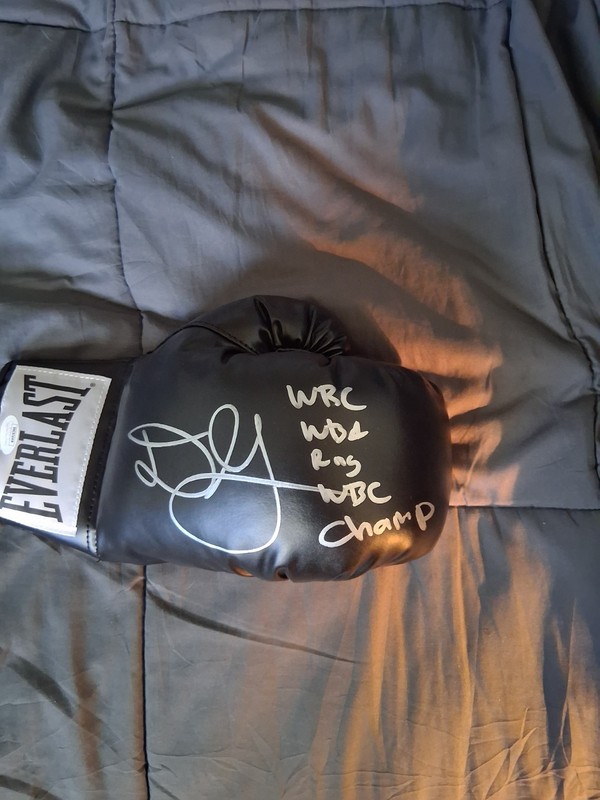 Danny Garcia Signed Everlast Right Handed Boxing glove 4 Inscriptions/ JSA COA