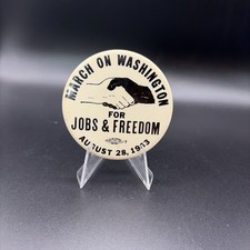 March on Washington For Jobs & Freedom 1963 Pinback ButtonMartin Luther King Jr.