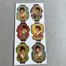 Collection Of Vintage Die Cut Paper / Decals / Victorian Scraps 