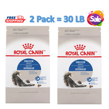 2 Pack, Royal Canin Feline Health Indoor Adult Dry Cat Food Nutrition 15 LB Bag 3.17 per pound