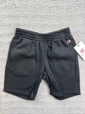 Champion Boys Youth Small 8 Black Signature Fleece Pull on Shorts