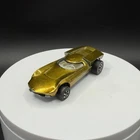 Vintage Hot Wheels Redline Turbofire Gold w/White Interior - Excellent Condition