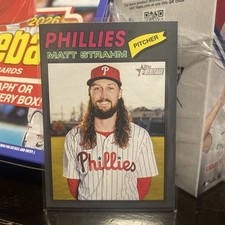 2026 Topps Heritage #193 Matt Strahm Gray Border