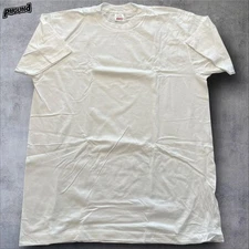 Vintage BVD Shirt Mens XL White Made USA 100% Cotton Blank Crewneck Tee 90s