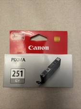 SEALED Canon CLI-251 GY Gray ink Cartridge Authentic Genuine