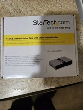 StarTech 7.1 USB External Sound Card with SPDIF Digital Audio and 3.5mm I/O