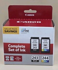 OEM Canon PG-243 Fine Cartridge Black and CL-244 Fine Cartridge Color