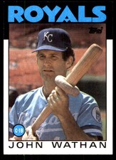 John Wathan 1986 Topps #128 Royals MLB READ FREE SHIPPING AutographDen