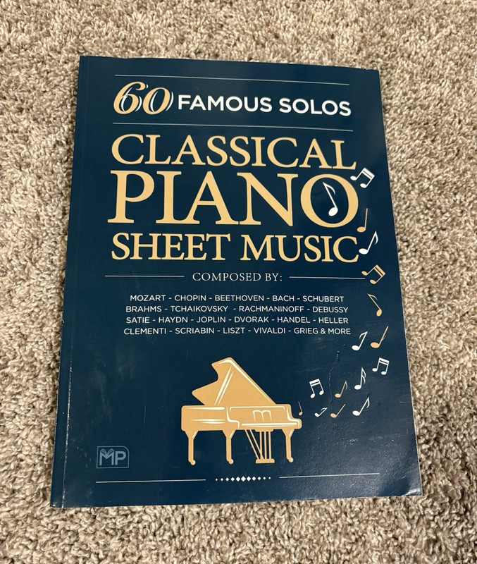60 Famous Classical Piano Solo Sheet Music Collection/Song Book (MPN: MP)
