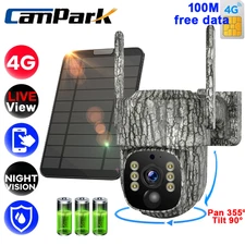 ✅4G LTE Cellular Trail Camera Solar Powered Cam 360° Live View Night Vision SIM