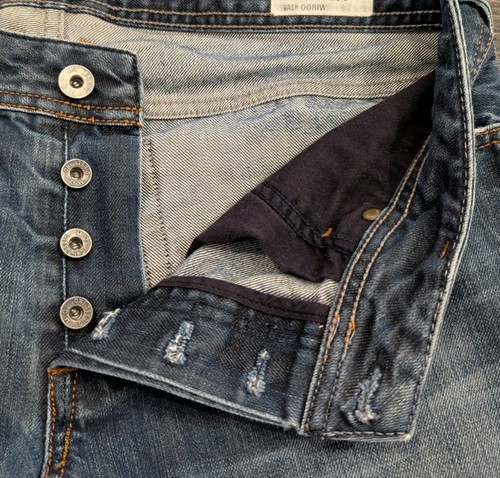 Pantalones de mezclilla Diesel para hombre Zatiny 008IW regular rectos lavado oscuro talla 31 x 31 (real) - Imagen 7 de 15