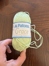 Patons Grace 100 Cotton yarn in Green Ginger 1 Skein New