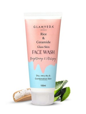 Glamveda Reis Und Ceramid Gesichtsreinigung Für Strahlende Haut 100ml