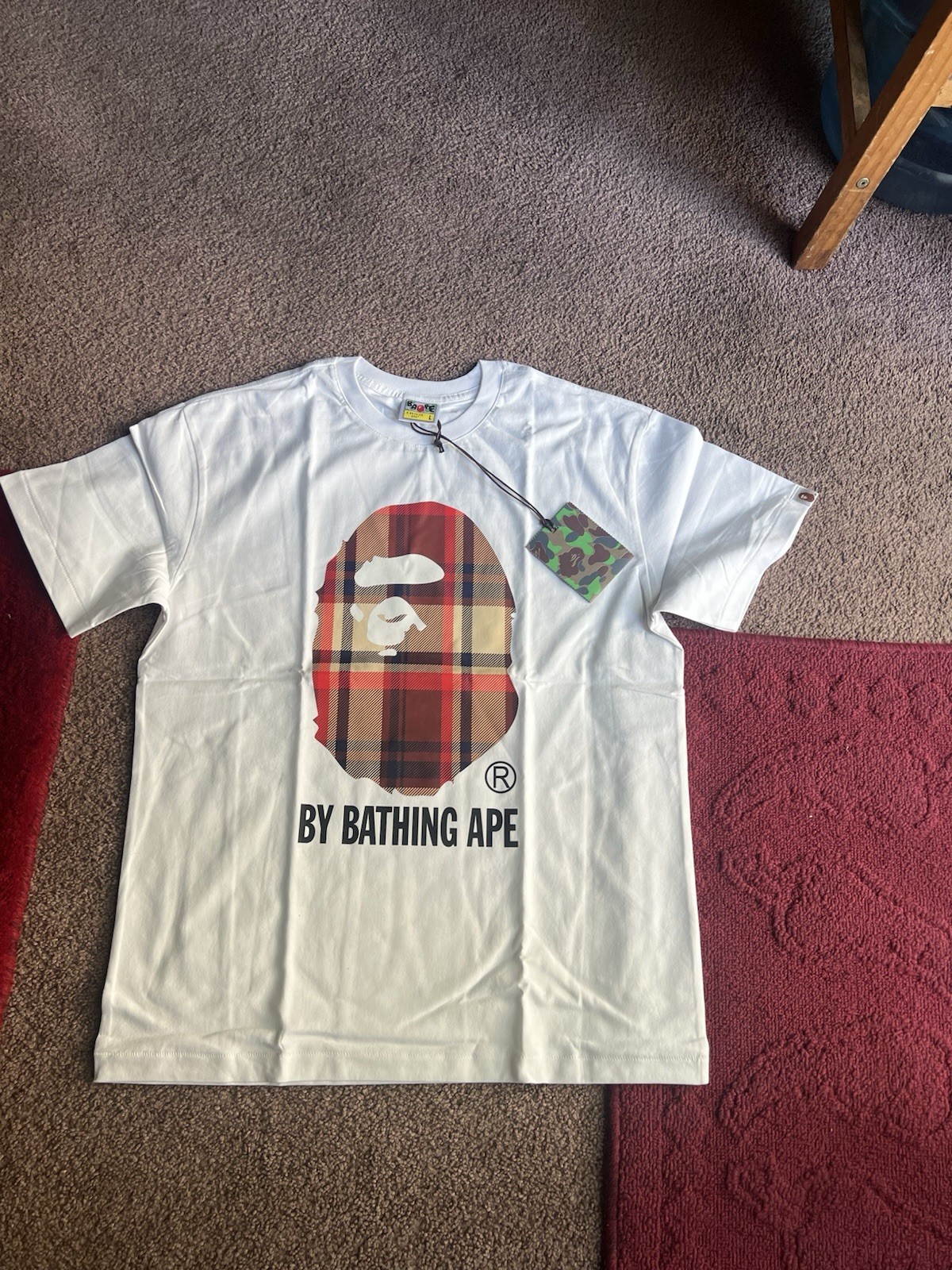 Bape Logo Graphic Cotton T-Shirt for Men and Women