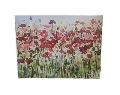 F. de Villeneuve Sea Of Poppies Limited Edt. Signed & Numbered Giclée on Canvas