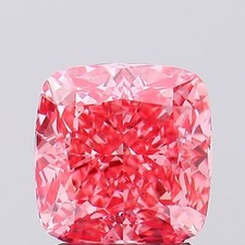 Cushion 2.17 Ct Fancy Vivid Pink VS2 IGI Certified Lab Grown CVD Diamond