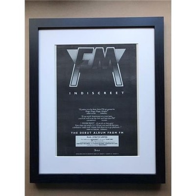 FM INDESCREET (FRAMED) POSTER SIZED original music press advert from 1986  - The