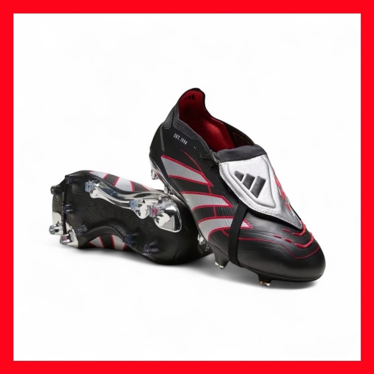 8/15まで値下げ！ Predator Flare SG adidas Predator Elite FG BSR Black Red JS0563 Soccer Cleats Men's