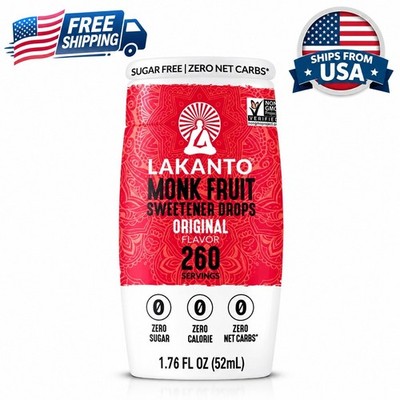 Lakanto Original Liquid Monk Fruit Extract Drops, 1.76 fl oz.